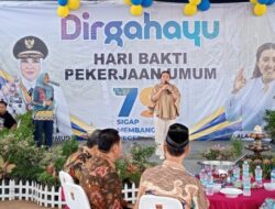 Kepala Dinas PU BM Mengucapkan Terimakasih Kepada Seluruh Undangan, Yang Hadir Dalam Acara Dirgahayu Ke-79 Tahun.