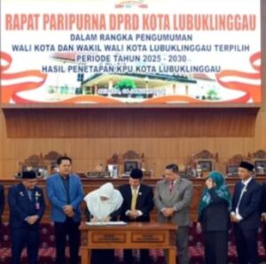 DPRD Lubuklinggau Umumkan Resmi Rachmat–Rustam Sebagai Pemenang Pilkada 2024, Siap Dilantik Maret 2025