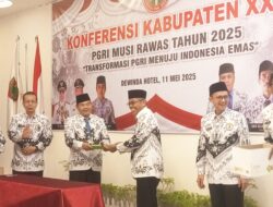 Pengurus PGRI Musi Rawas 2025–2030 Dilantik, Effrizal, M.Pd Jabat Ketua.