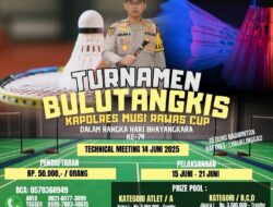 Turnamen Bulutangkis Kapolres Musi Rawas Cup, Wujud Soliditas Polri Sambut Hari Bhayangkara ke-79