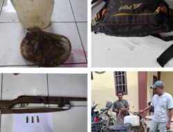 Polres Musi Rawas Amankan Pelaku Kepemilikan Senjata Api Ilegal dan Pencurian Solar di Kawasan HTI