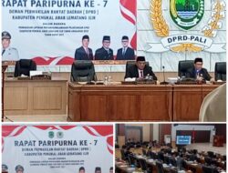 DPRD PALI Gelar Rapat Paripurna Penyerahan Ranperda Laporan Pertanggungjawaban APBD 2024