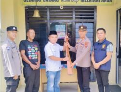 Penyerahan Senpira di Polsek Purwodadi Polres Musi Rawas, Warga Mulai Sadar Hukum Lewat Operasi Senpi Musi 2025