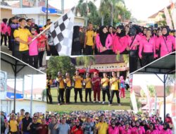 Semarak Hari Bhayangkara ke-79, Polres Musi Rawas Gelar Jalan Santai, Lomba Unik dan Hiburan Rakyat