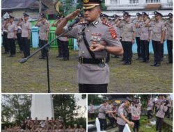 Peringati Hari Bhayangkara ke-79, Polres Pagaralam Tabur Bunga Sebagai Wujud Penghormatan kepada Pahlawan