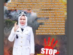 Kades Suro Ingatkan Warga: STOP Bakar Hutan, Ada Ancaman Pidana 15 Tahun.