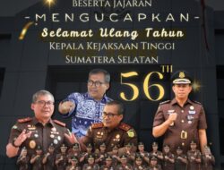 HUT ke-56 Kajati Sumsel, PLT Kajari Musi Rawas Sampaikan Ucapan dan Harapan untuk Kepemimpinan yang Lebih Berintegritas dan Humanis