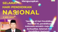 SEKRETARIAT DEWAN PERWAKILAN RAKYAT DAERAH (DPRD) MENGUCAPKAN SELAMAT HARI PENDIDIKAN NASIONAL TAHUN 2025
