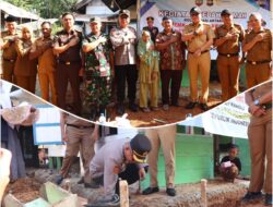 Bentuk Kepedulian Terhadap Warga Dalam Tempat Tinggal, Polres Musi Rawas Bersama Pemda Bedah Rumah Warga Desa Suka Maju