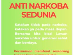 DPRD Kabupaten Musi Rawas Mengucapkan Selamat Memperingati Hari Anti Narkoba Sedunia