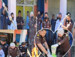 Kejari Musi Rawas Musnahkan Barang Bukti 68 Perkara Inkracht