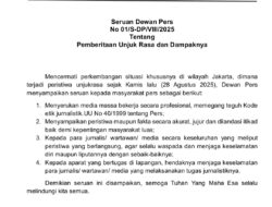 Dewan Pers Tegaskan Profesionalisme dan Keselamatan Jurnalis