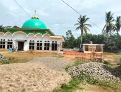 Warga Desa Leban Jaya Nekat Lanjutkan Pembangunan Masjid Jami’ Nurul Iman dengan Dana Swadaya