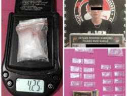 Eagle Squad Polres Musi Rawas Ringkus Pemuda dengan 25 Paket Sabu Siap Edar