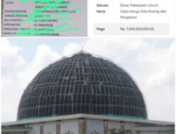 Rehab Masjid Agung Darussalam Musi Rawas Anggaran Miliaran Diduga Jadi Ajang Bancakan, Hasil Pekerjaan Dipertanyakan
