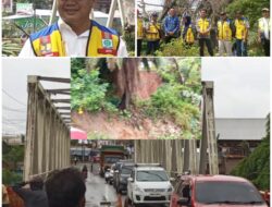 DJBM Sumsel Turun Tangan Tangani Longsor di Jembatan Muara Beliti