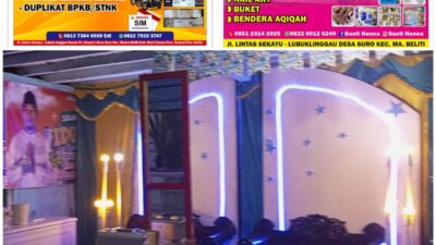Biro Jasa Bersinar & Pelaminan Gusti Hanna Hadir di Muara Beliti, Solusi Praktis Urusan Kendaraan dan Dekorasi Acara