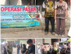 Camat Muara Beliti Monitoring Operasi Pasar Bapokting, Warga Rasakan Manfaat Harga Stabil
