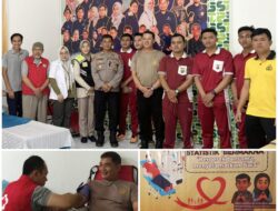 Hari Statistik Nasional, Siddokes Polres Musi Rawas Berperan Aktif Donor Darah Bersama BPS Kabupaten Mura