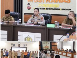 Polres Musi Rawas Bersama Pemda dan Instansi Terkait Bahas Kesiapan Penanggulangan Bencana.