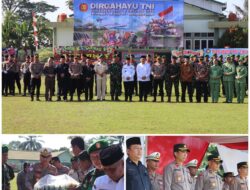 Polres Musi Rawas Hadiri Upacara HUT TNI ke-80, Wujudkan Sinergitas TNI-Polri di Lubuklinggau