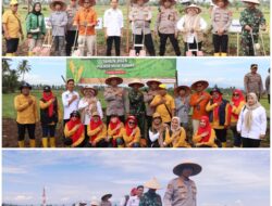 Tingkatkan Perekonomian Warga, Secara Zoom Meeting Kapolres Musi Rawas Bersama Forkompinda Tanam Jagung Serentak Kuartal IV di Desa Air Satan