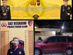 Polres Pagar Alam Tangkap PNS Diduga Gelapkan Mobil Rental