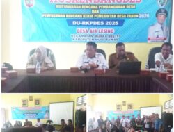 Camat Muara Beliti Buka Musrenbangdes Air Lesing 2026: Tekankan Sinergi dan Peran Aktif Perangkat Desa