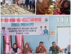Camat Muara Beliti Tekankan Azas Manfaat dan Sinergi Pembangunan Saat Hadiri Penyaluran BLT-DD dan Titik Nol di Desa Pedang