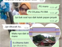 Proyek Gapura Tanpa Identitas di Dharma Sakti Diduga Siluman, Kades: “Jangan Kucak, Itu Aspirasi Ayuk Aku