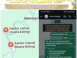 Publik Bertanya-Tanya, Camat Muara Kelingi Enggan Klarifikasi Pos Anggaran 2024