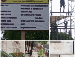 Proyek Rp3,9 Miliar Tak Kunjung Rampung, Revitalisasi Alun-Alun Muara Beliti Disorot Tajam: Keselamatan Pekerja Abai, Transparansi Dipertanyakan