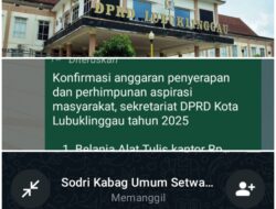 Bungkam Soal Anggaran Miliaran, Kabag Umum Sekretariat DPRD Lubuklinggau Dipertanyakan Publik