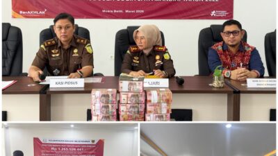 Diduga Korupsi Program Peremajaan Sawit Rakyat, Kejari Musi Rawas Amankan Rp1,26 Miliar.