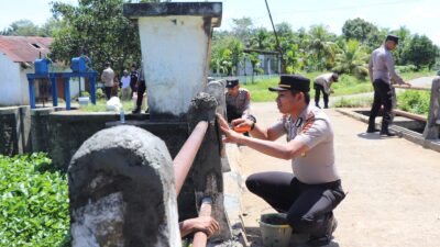 Dukung Program Kapolda Sumsel, Polres Musi Rawas Revitalisasi Jembatan Dam Impres Melalui Program “BELIDA”