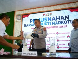Tegas! Polda Sumsel Musnahkan Hampir 1 Kilogram Sabu Hasil Ungkap Kasus 2026