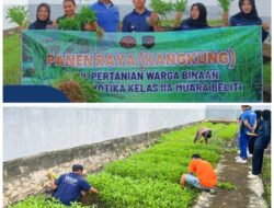 Panen Raya Kangkung di Lapas Narkotika Muara Beliti, Bukti Warga Binaan Mampu Bangkit dan Produktif