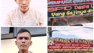 BPD dan Pemdes Lubuk Muda Bantah Karangan Bunga Ucapan Terima Kasih Kasus APBDes, Sebut Ada Oknum Tidak Bertanggung Jawab.