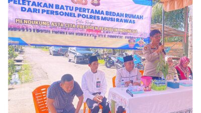 Wujudkan Asta Cita Presiden dan Sambut Hari Bhayangkara ke-80, Polres Musi Rawas Bedah Rumah Warga Kurang Mampu di Muara Lakitan