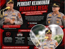 Sikat Habis Kejahatan Jalanan, Kapolda Sumsel Tegaskan Tidak Ada Kompromi untuk Begal