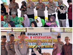 Wujud Presisi Polri, Kapolres Musi Rawas Pimpin Layanan Medis Gratis bagi Lansia