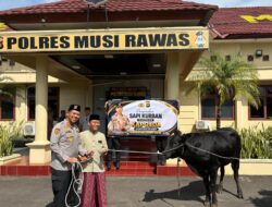 Momentum Iduladha 1447 H, Kapolda Sumsel Tebar Manfaat Melalui Bantuan Kurban di Musi Rawas