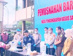 Lapas Narkotika Muara Beliti Hadiri Pemusnahan Barang Bukti di Polres Lubuklinggau: Tegaskan Komitmen Perang Total Narkoba