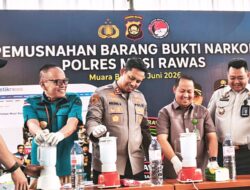 Kepala BNNK Musi Rawas Ikut Musnahkan Barang Bukti, Wujud Dukungan Pemberantasan Narkoba