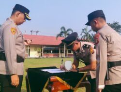 Pimpin Sertijab Kapolsek Purwodadi, Kapolres Musi Rawas Tekankan Personel Untuk Tindak Oknum Pelaku Pembakaran Hutan