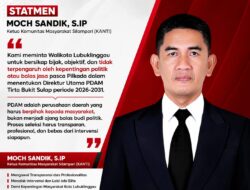 KANTI Ingatkan Wali Kota Lubuklinggau: Direktur PDAM Jangan Jadi Ajang Balas Budi Politik