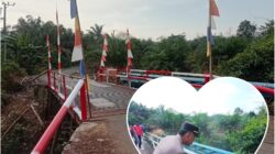 Polres Musi Rawas Perkuat Infrastruktur Desa, Jembatan Merah Putih Sungai Kungku Rampung Direvitalisasi