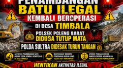 Penambangan Batu Ilegal di Desa Timbala Kembali Beroperasi, Polsek Poleng Barat Diduga Tutup Mata, Polda Sultra Didesak Turun Tangan
