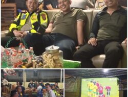 HUT Bhayangkara ke-80, Polsek Muara Beliti Sukses Satukan Warga Lewat Nobar Piala Dunia dan Turnamen Gaple.