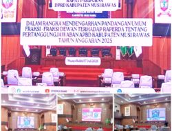 Fraksi-Fraksi DPRD Musi Rawas Sampaikan Masukan Strategis terhadap Raperda Pertanggungjawaban APBD 2025